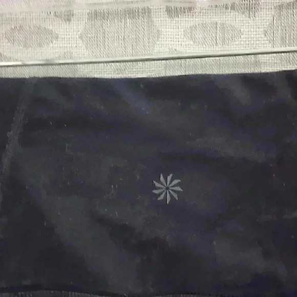 Athleta Floral Mesh Black Cropped Leggins Women's S - Picture 6 of 10